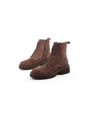 Anfibio marrone in suede da donna