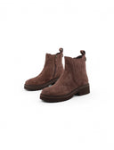 Stivaletto marrone in suede da donna