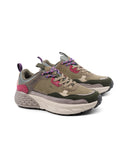 Groove sneaker da donna in pelle