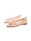 Ballerina traforata con nappine da donn