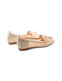 Ballerina traforata con nappine da donn