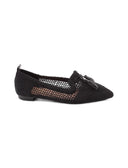 Ballerina traforata con nappine da donn