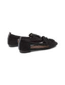 Ballerina traforata con nappine da donn