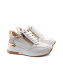 Sneaker con zeppa da donna