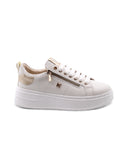 Sneaker platform donna con zip laterale