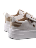 Sneaker platform donna con zip laterale