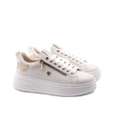Sneaker platform donna con zip laterale