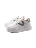Sneaker platform da donna con glitter