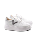 Sneaker platform da donna con glitter