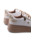 Sneaker platform gioiello con zip donna