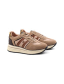 Sneaker donna con dettagli animalier