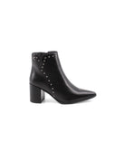 Stivaletto nero con borchie da donna