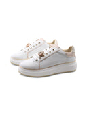Sneaker gioiello con dettagli oro donna
