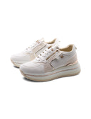 Sneaker platform con strass da donna