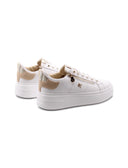 Sneaker platform con dettagli oro donna