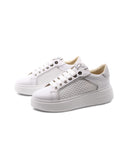 Sneaker platform bianca da donna