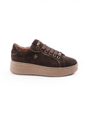 Sneaker platform scamosciata da donna
