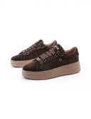 Sneaker platform scamosciata da donna