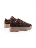 Sneaker platform scamosciata da donna