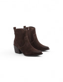 Stivaletto texano con zip laterale