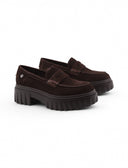 Mocassino chunky in pelle scamosciata