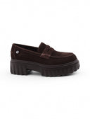 Mocassino chunky in pelle scamosciata