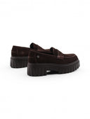 Mocassino chunky in pelle scamosciata