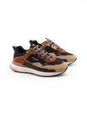 Sneaker con dettagli animalier da donna