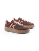 Sneaker scamosciata marrone da donna
