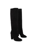 Stivale con tacco alto e zip da donna