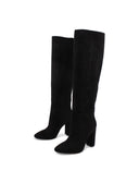 Stivale con tacco alto e zip da donna