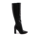 Stivale alto a punta con tacco da donna