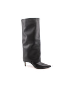 Stivale con tacco a spillo e risvolto