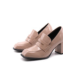 Mocassino con tacco da donna