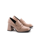 Mocassino con tacco da donna