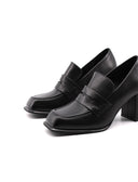 Mocassino con tacco da donna