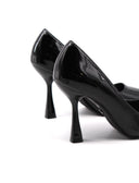 Décolleté a punta in vernice da donna