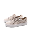 Sneaker con zip laterale da donna