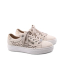 Sneaker con zip laterale da donna