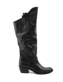 Stivale texano alto da donna in pelle