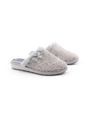 Morbide pantofole con fiocchetto donna