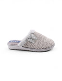 Morbide pantofole con fiocchetto donna
