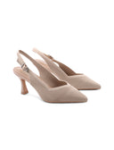 Décolleté slingback in maglia da donna