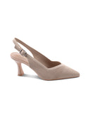 Décolleté slingback in maglia da donna