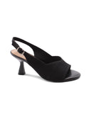 Décolleté slingback open toe in maglia