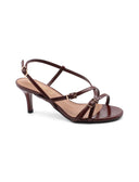 Sandalo elegante in vernice da donna