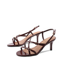 Sandalo elegante in vernice da donna