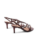 Sandalo elegante in vernice da donna