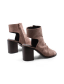 Tronchetto open toe con apertura donna