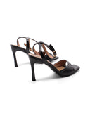 Sandalo ankle strap in vernice da donna